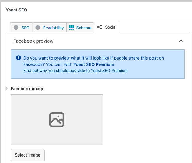 Facebook preview Yoast