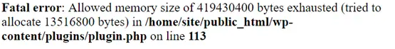 Fatal error: allowed memory size example 