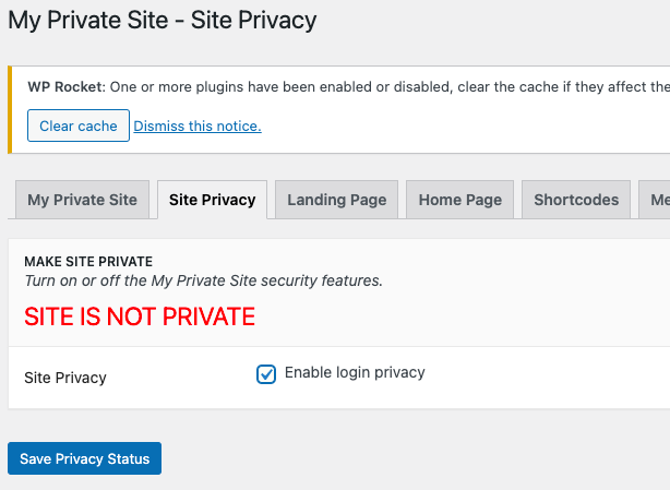 how-to-make-wordpress-site-private