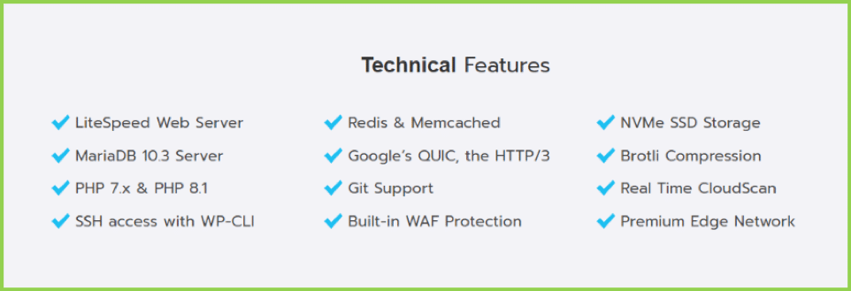 technical features