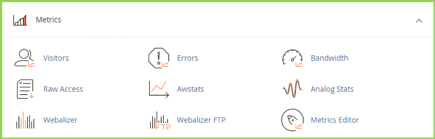 Website visitor analytics from cPanel