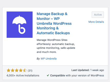 wp umbrella php errors monitoring plugin