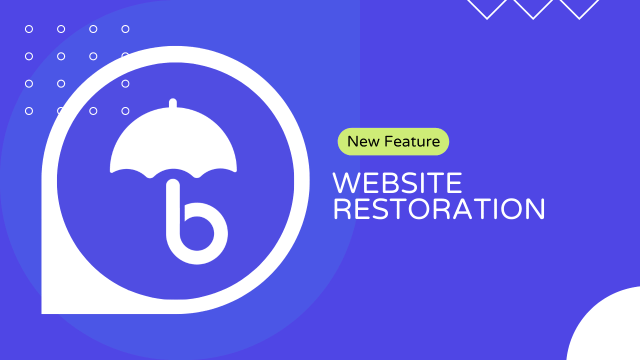 restauration du site web