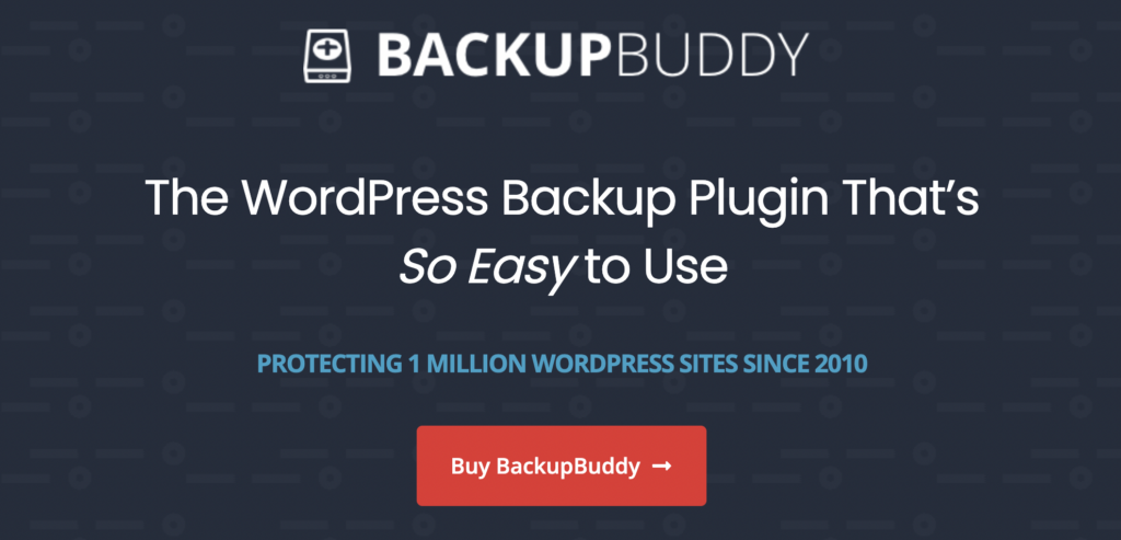 Backupbuddy Startseite