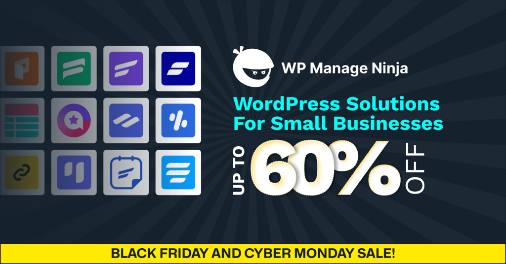 WP Manage Ninja Black Friday deal