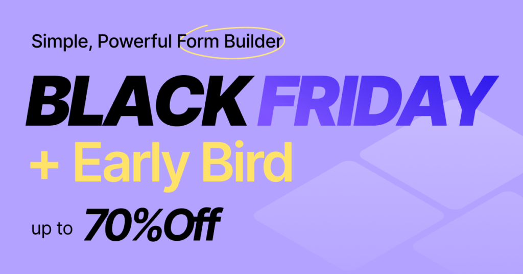 IvyForms Black Friday deal