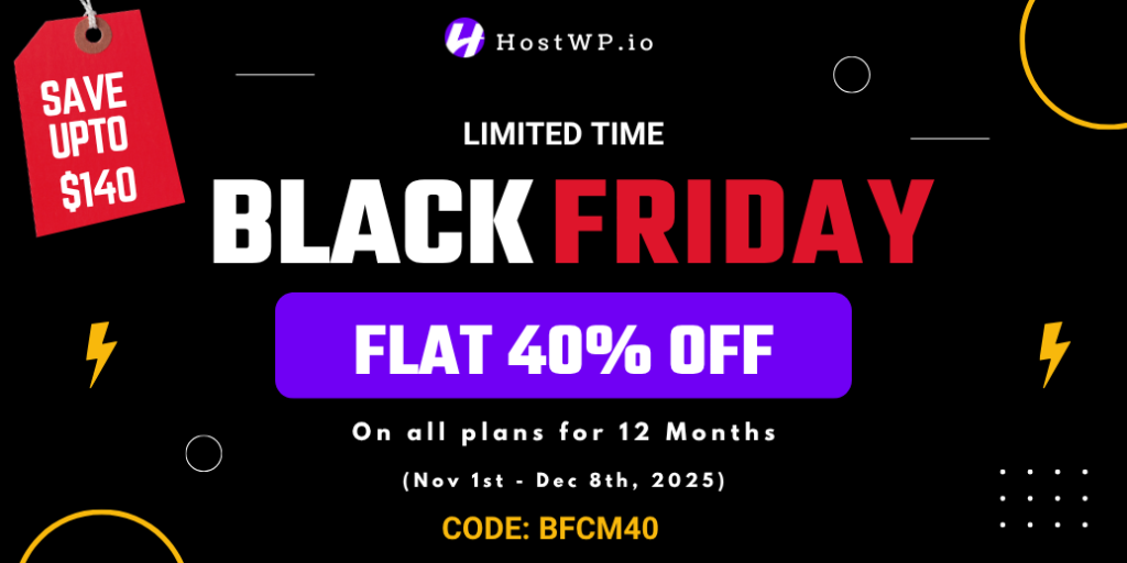HostWP Black Friday deal