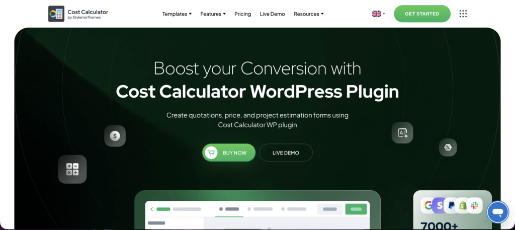 Cost Calculator Builder Black Friday
