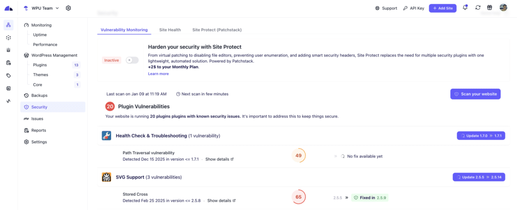 WP Umbrella Security