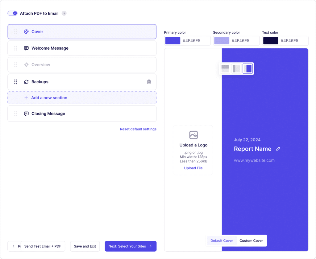 Checkliste für die WordPress-Wartung – Versenden Sie monatliche Berichte mit der Berichtsfunktion wp umbrella