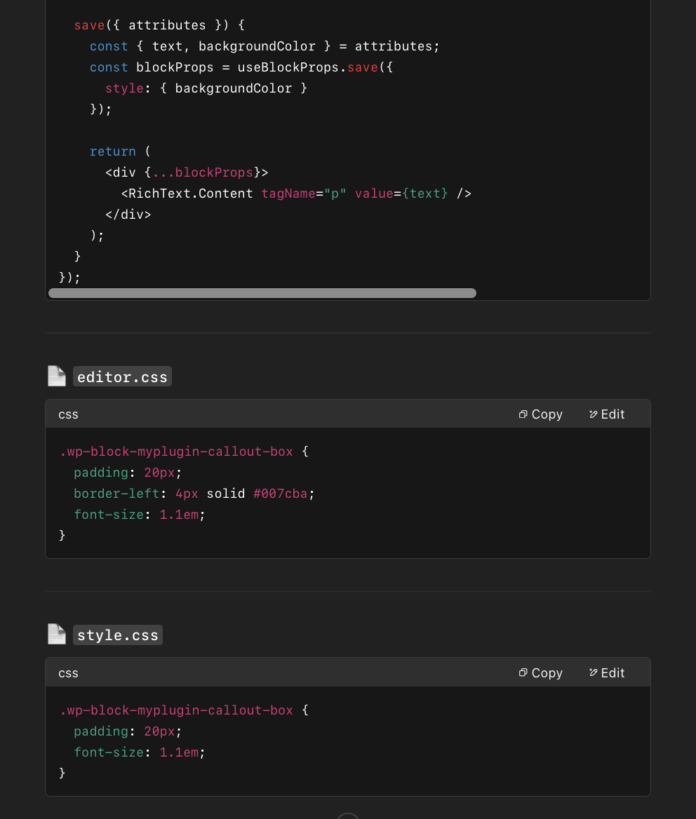 Output of AI Prompts for WordPress Developers