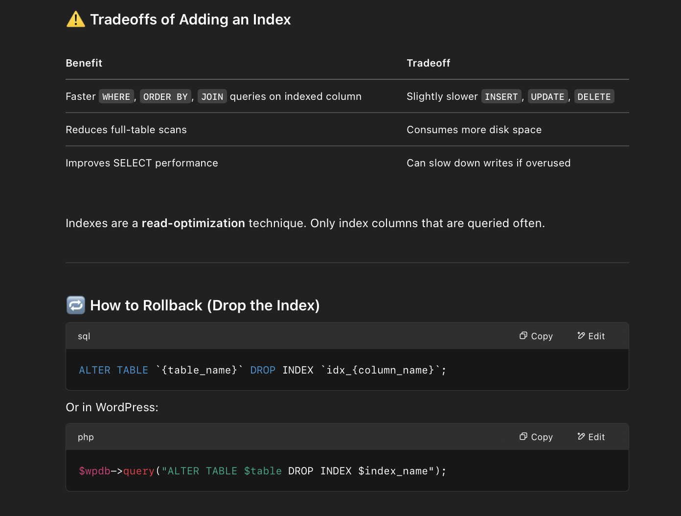 Output of AI Prompt for WordPress Developers