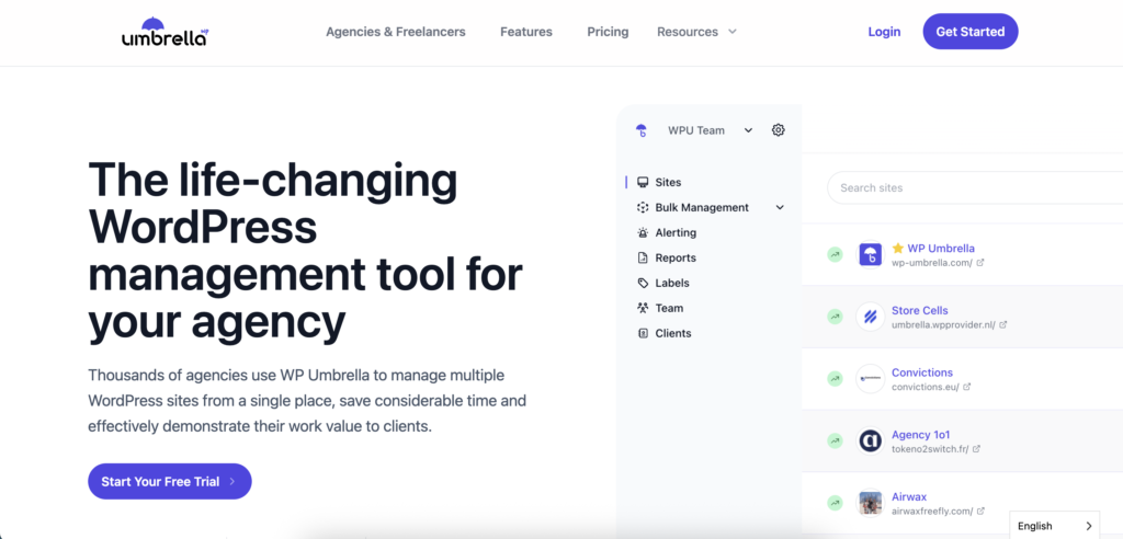 WP Umbrella to avoid WordPress Security Issues