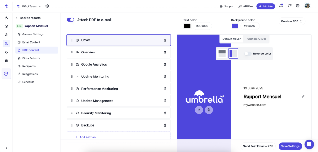 Automate WordPress Maintenance Reports with WP Umbrella