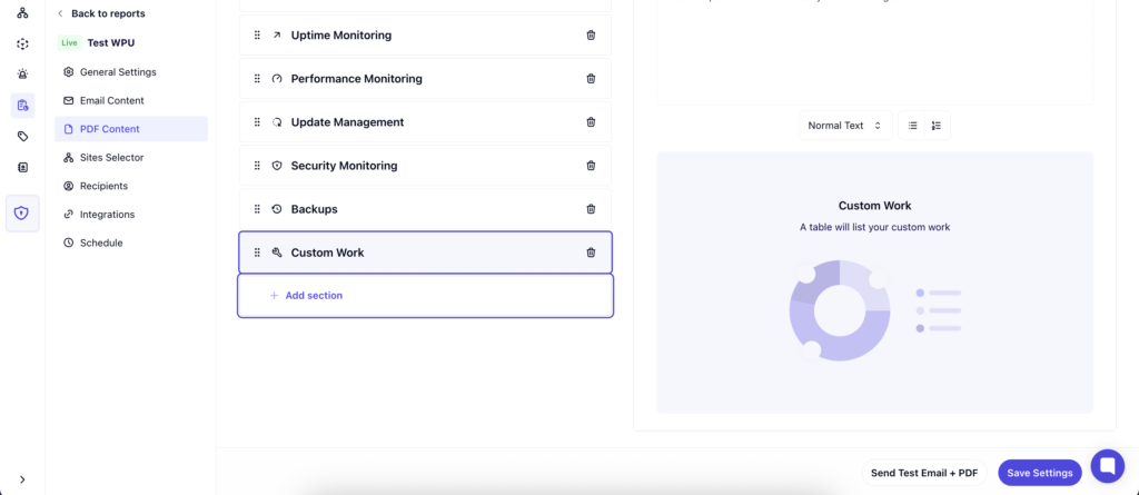 Automate WordPress Maintenance Reports: WP Umbrella's custom works