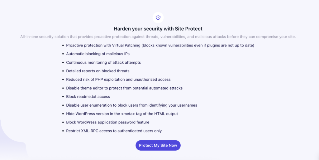 Selling Site Protection: Virtual Patching