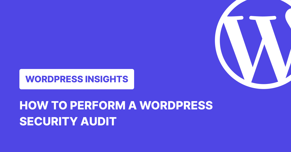 WordPress Security Audit