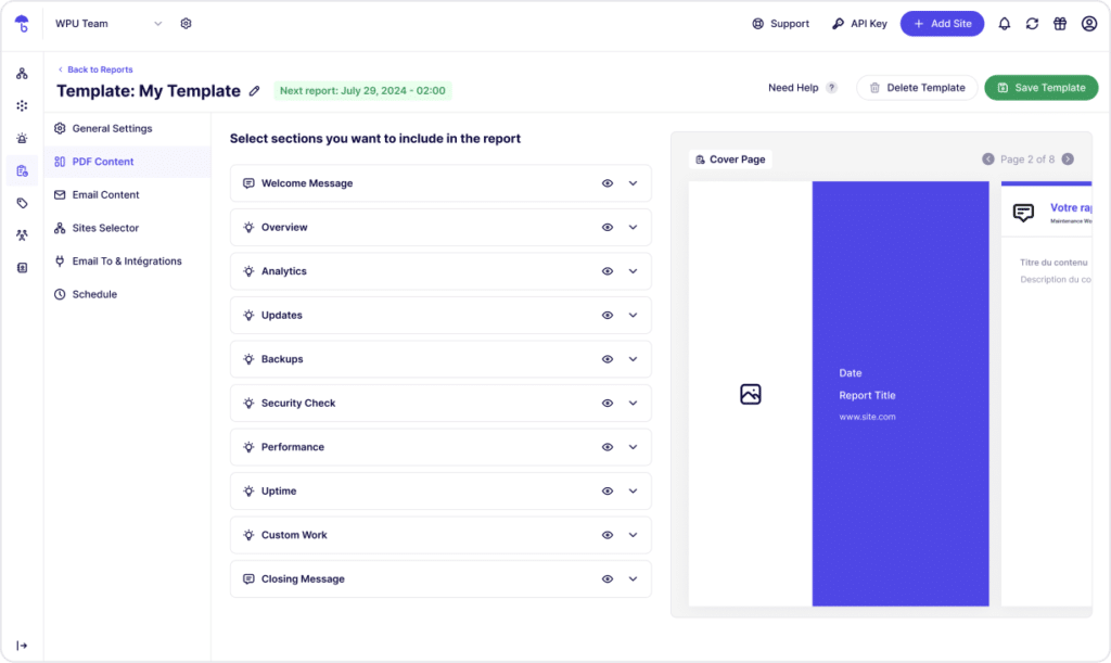 WP Umbrella reports to build trust