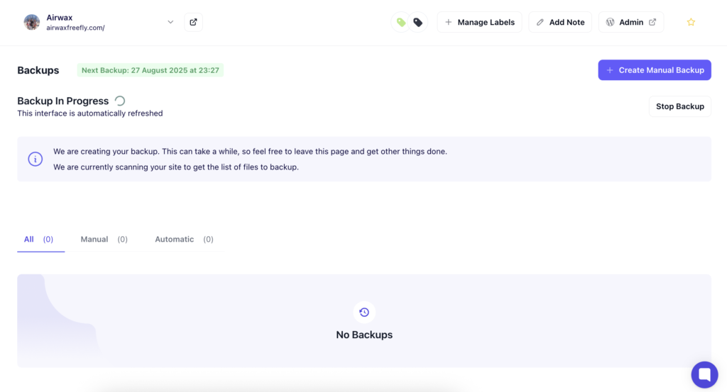 Client retention strategies: Flexible backups by WP Umbrella