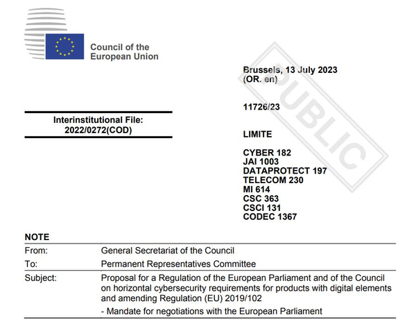 Cyber Resilience Act (CRA)