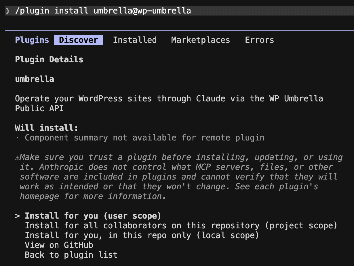 Installs as a plugin. Updates like one.